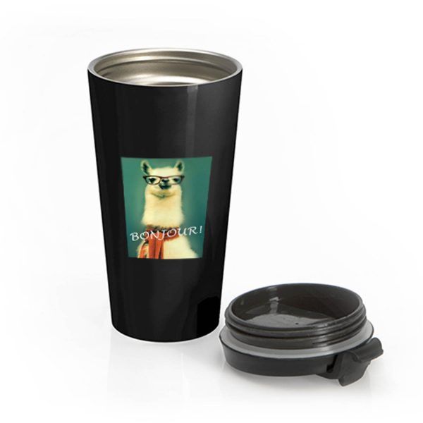 Llama Bonjour Stainless Steel Travel Mug