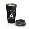 Llamastay Yoga Llama Social Distancing Stainless Steel Travel Mug