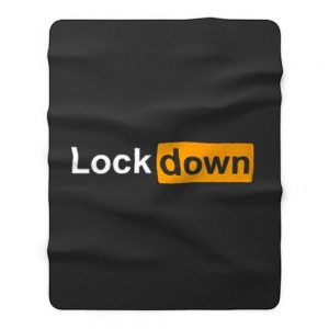 Lock Down Parody Porn Hub Social Distancing Fathers Day Top Fleece Blanket