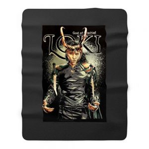 Loki Thor Fleece Blanket