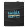 Louisville Shirt Louisville City Kentucky KY Skyline Tee Cityscape Fleece Blanket