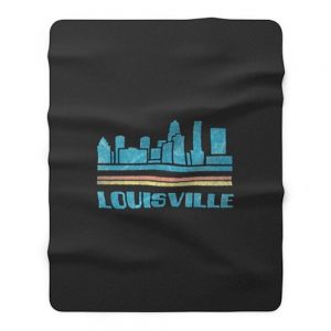 Louisville Shirt Louisville City Kentucky KY Skyline Tee Cityscape Fleece Blanket