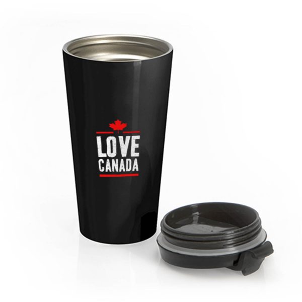 Love Canada Stainless Steel Travel Mug