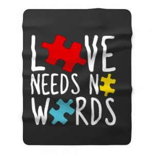 Love Needs No Words Fleece Blanket