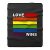 Love Wins Lgbt Gay Pride Rainbow Awesome Fleece Blanket