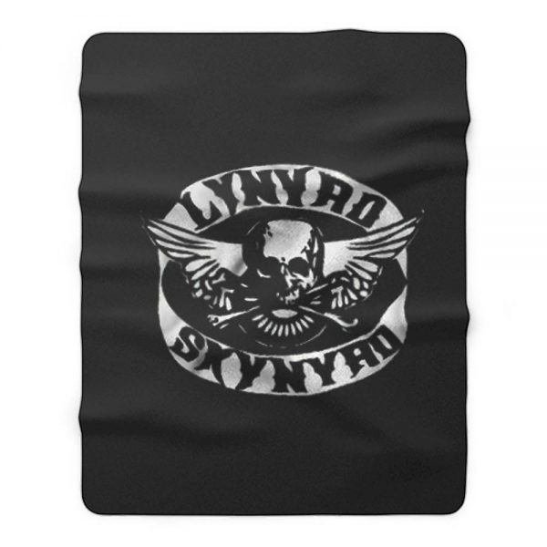 Lynard Skynard Skull Fleece Blanket