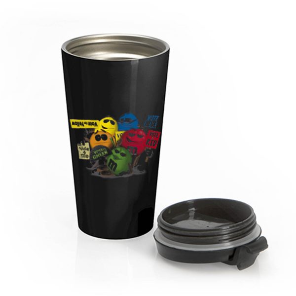 M N Ms Candy Chocolate Retro Stainless Steel Travel Mug