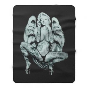 MARILYN MONROE ANGEL WINGS Fleece Blanket