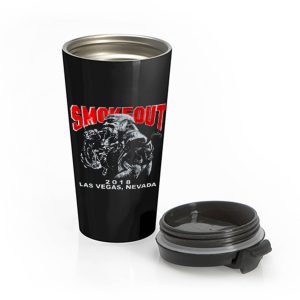 MOKEOUT 2018 BEARD SMOKING CIGAR MAN Stainless Steel Travel Mug