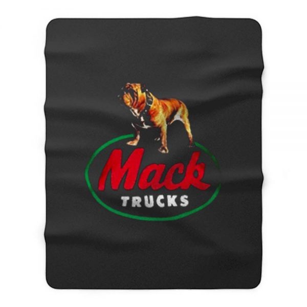 Mack Truck Bulldog Fleece Blanket