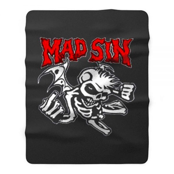 Mad Sin Psychobilly Punk Rock Band Fleece Blanket