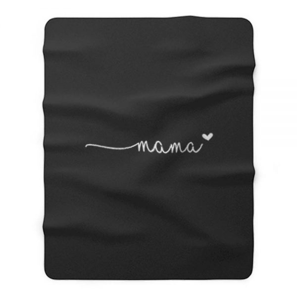 Mama Love Quote Fleece Blanket