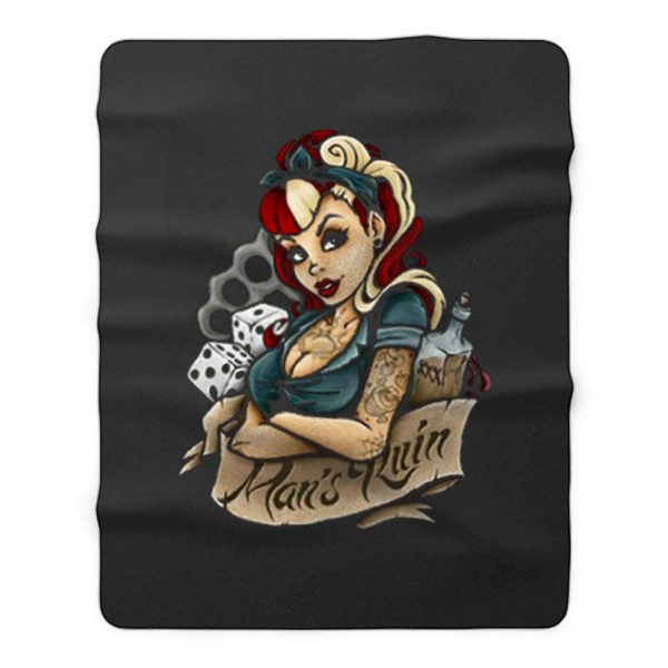 Man´s Ruin Fleece Blanket