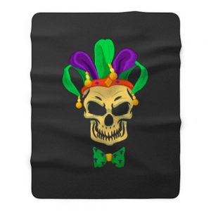 Mardi Gras Skull Party Carnival Festival Mask Fleece Blanket