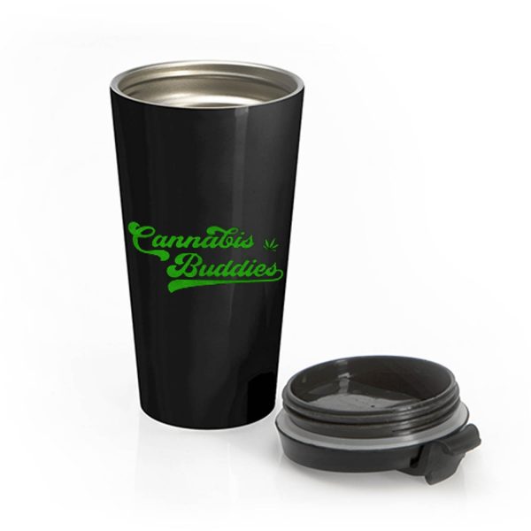 Marijuana Leaf Cannabis Stainless Steel Travel Mug