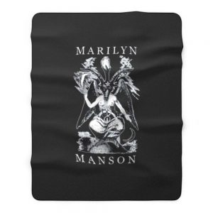 Marilyn Manson Fleece Blanket