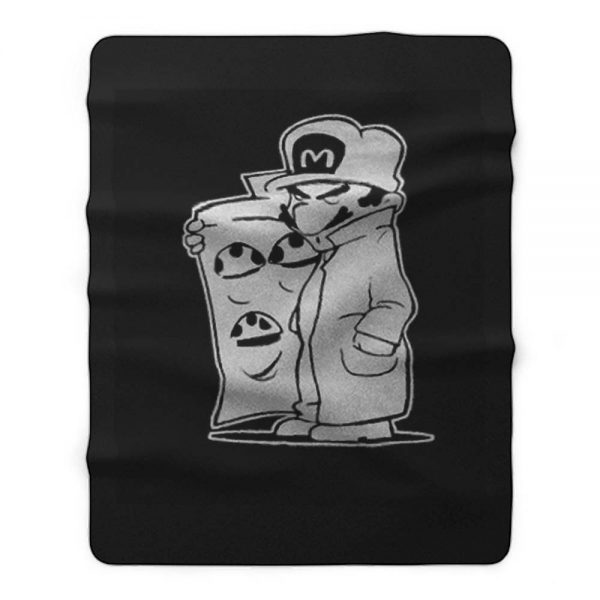 Mario Dealer Fleece Blanket