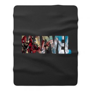 Marvel Logo Ironman Fleece Blanket