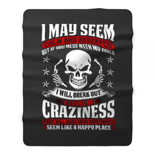 May Seem Calm And Reserved Fleece Blanket