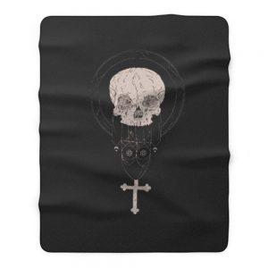 Memento Mori Fleece Blanket