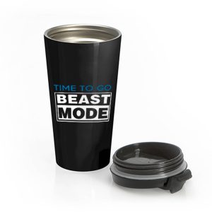 Mens Beast Mode GYM Stainless Steel Travel Mug