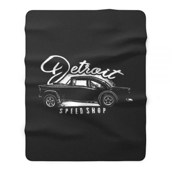 Mens Detroit Speed Shop Race Riot Fleece Blanket