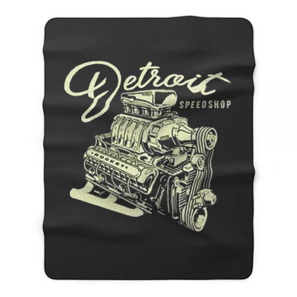 Mens Detroit Speed Shop Rocket Fleece Blanket