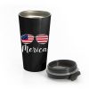 Merica Sunglasses USA Flag Stainless Steel Travel Mug