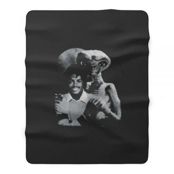 Michael Jackson Et The Extra Terrestrial Fleece Blanket