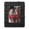 Middle Finger Bum Girl Fleece Blanket