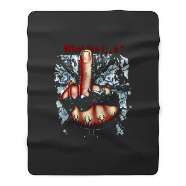 Middle Finger Fleece Blanket