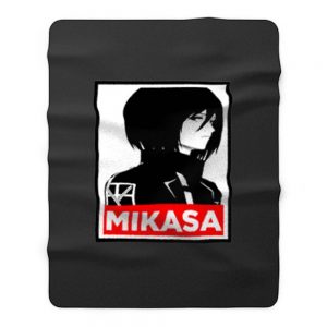 Mikasa Cover Attack On Titan Anime Fleece Blanket