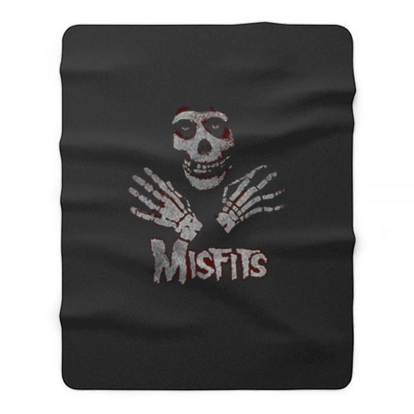 Misfits Skull Fleece Blanket