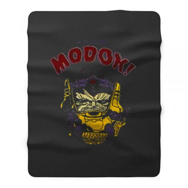 Modok If This Be Marvel Comics Fleece Blanket