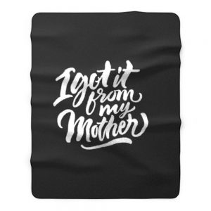 Mom With Names Fleece Blanket