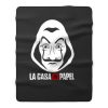 Money Heist Dali Mask Fleece Blanket