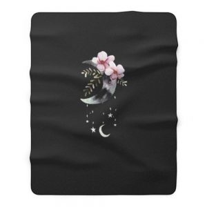 Moon Phases Aesthetic Fleece Blanket