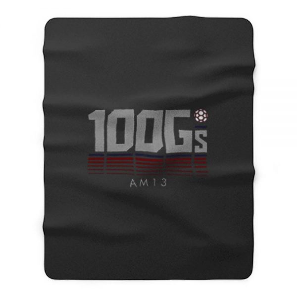 Morgan 100 Goals Fleece Blanket