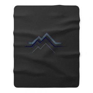 Mountain Vintage Graphic Nature Fleece Blanket