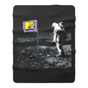 Mtv Moonman Logo Fleece Blanket