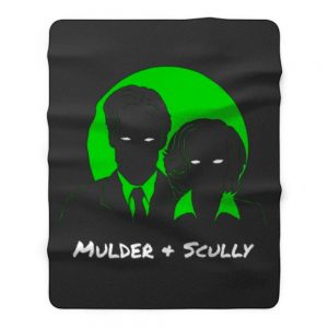 Mulder and Scully X Files Fleece Blanket