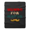 Mumbo For Mayor Beard Funny Vintage Fleece Blanket