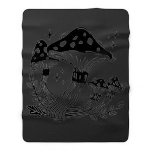 Mushroom Yumi Kawaii Emo Pastel Goth Fleece Blanket