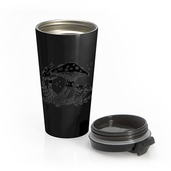 Mushroom Yumi Kawaii Emo Pastel Goth Stainless Steel Travel Mug