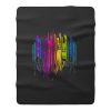 Music Note Colourful Fleece Blanket