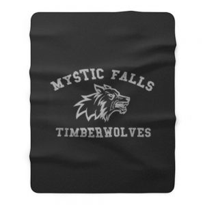 Mystic Falls Vampire Diaries Timberwolves Salvatore Fleece Blanket