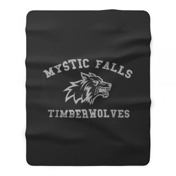 Mystic Falls Vampire Diaries Timberwolves Salvatore Fleece Blanket