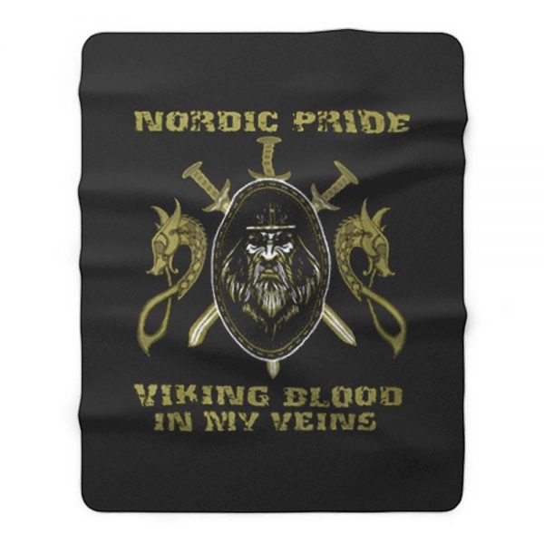 NORDIC PRIDE VIKING BLOOD Fleece Blanket