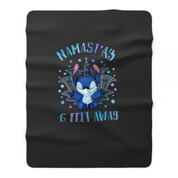 Namastay 6 Feet Away Sticth Fleece Blanket