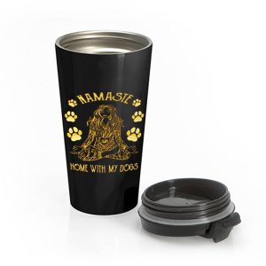 Namaste Home with My Dog Yoga Stainless Steel Travel Mug